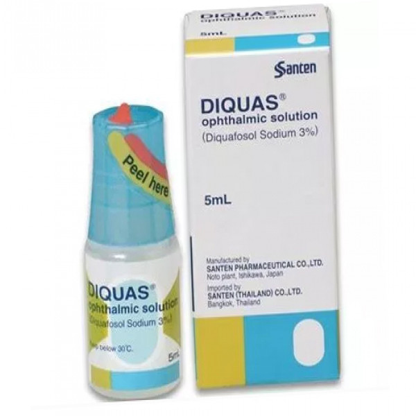 Diquas (Natri Diquafosol 3%) Nhỏ Mắt _Santen Nhật Bản (Lọ5Ml)