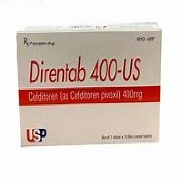 Direntab 400-Us (Cefditoren 400Mg) _Usp (H1 Vỉ X 10V)
