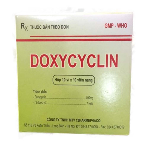 Doxycyclin 100Mg _Dp120 (Hộp 100 Viên)