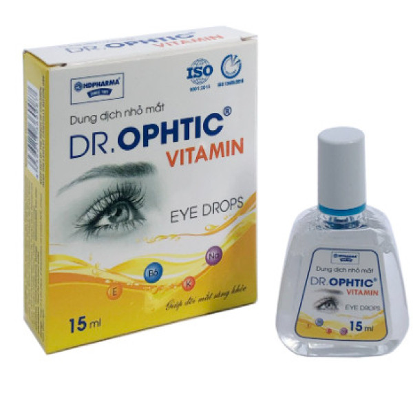 Dr Ophtic Vitamin Nhỏ Mắt _Hải Dương (Lọ15Ml) Vàng