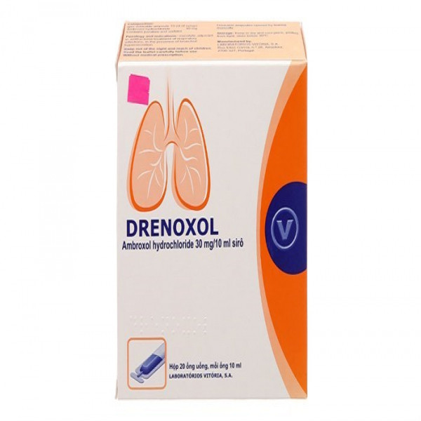Drenoxol ( Ambroxol) _Ngoại, Bồ Đào Nha (H 20 Ống X 10Ml)
