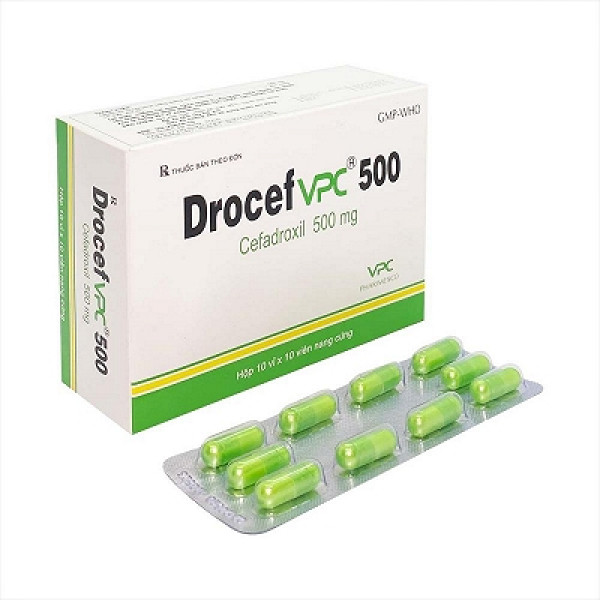 Drocef Vpc Cefadroxil 500Mg Pharimexco (H100V)