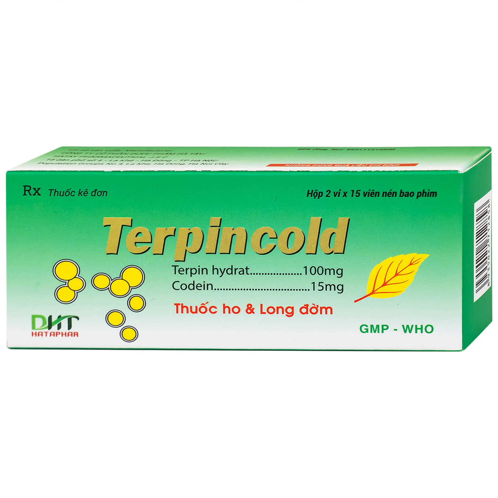 Terpincold (H/2 vỉ 15v)