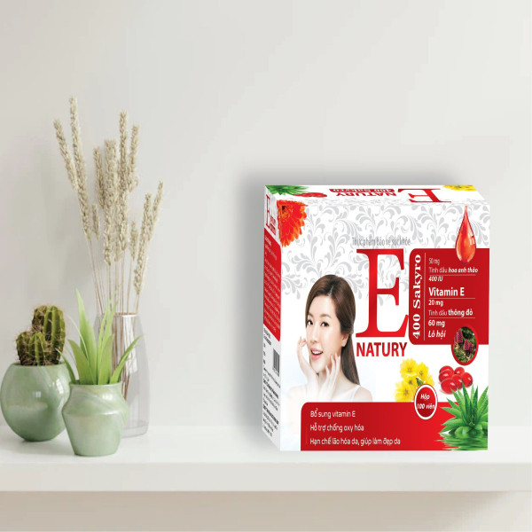 E Natury 400 Sakyro Đỏ _Tnx (Hộp10Vỉ X 10 Viên)
