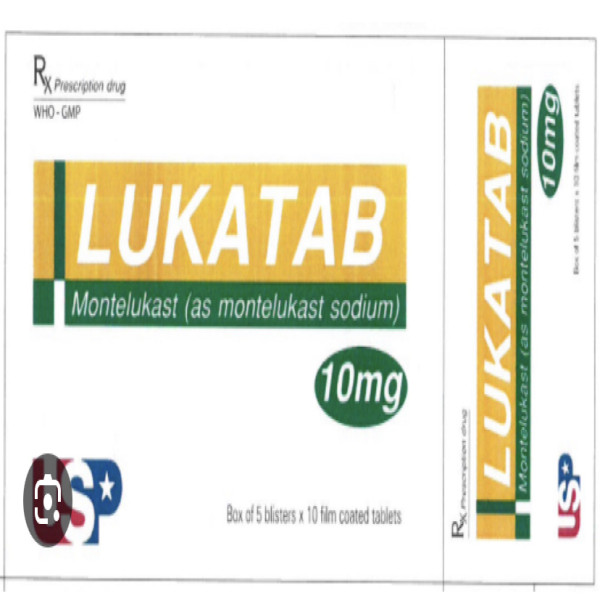 Lukatab 10Mg Us Montelukast 10Mg Hộp 5 Vỉ X 10 Viên