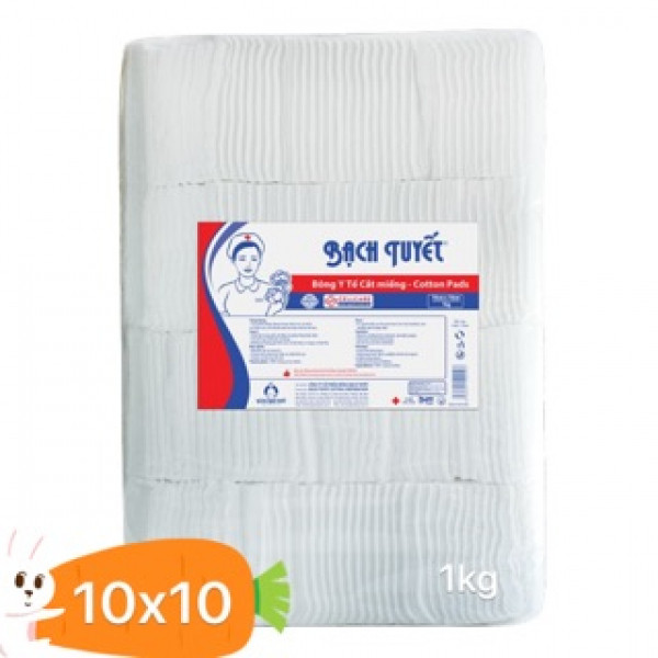 Bông Cắt Miếng 10Cmx10Cm Bạch Tuyết 1Kg