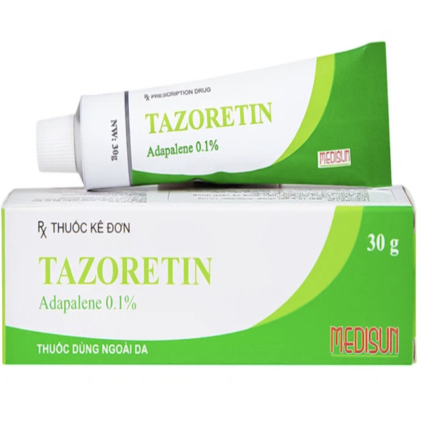 Tazoretin 0,1 % Bôi _Medisun (Tuýp/15G) Xanh