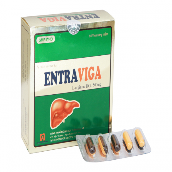 Entraviga L-Arginin Hcl 500Mg Nam Hà (H60V)