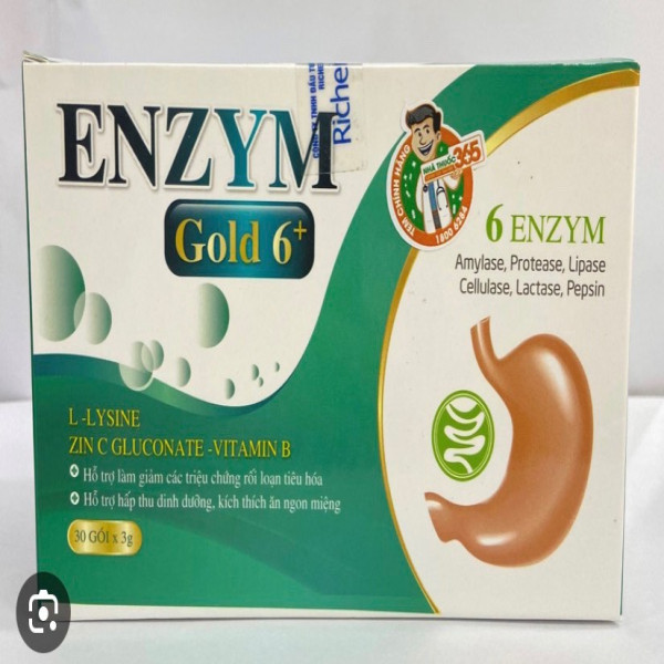Enzyn Gold 6+ (Hộp 30 Gói X 3Gram)