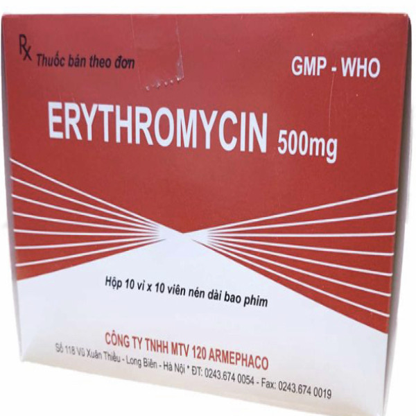 Erythromycin 500Mg _120 Armephaco (H100V)