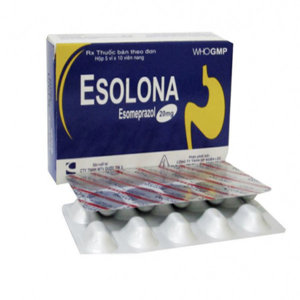 Esolona (Esomeprazol 40 Mg) _Tw3 (H5 Vỉ X10 Viên )