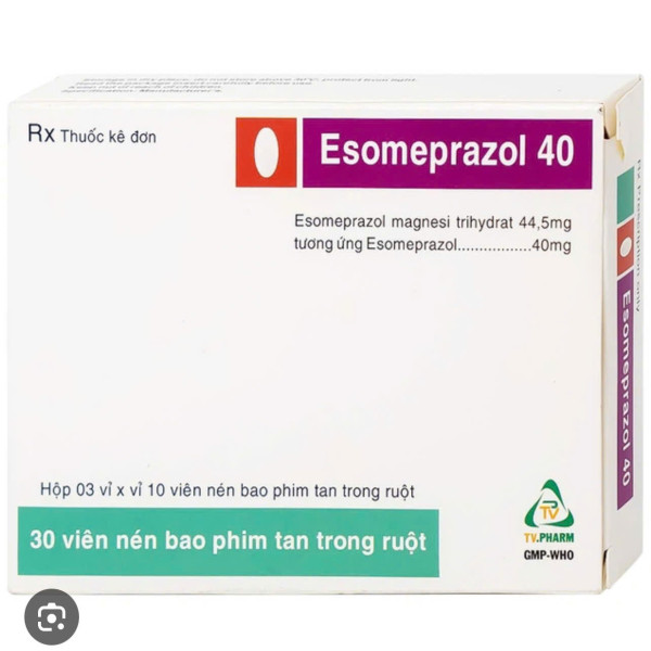 Esomeprazol 40Mg _Trà Vinh (H10 Vỉ X 10V) To