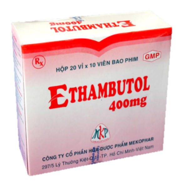 Ethambutol 400Mg _Mekophar (H20Vỉ X 10Viên)