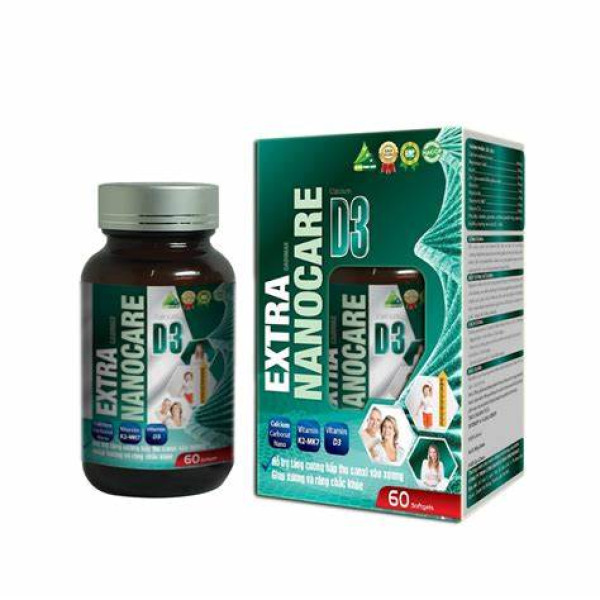 Extra Nanocare Canxi ( Hình Đứa Bé Giơ Tay ) (Lọ60V) Date