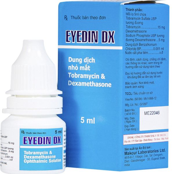 Eyedine Dx ( Tobra + Dexa) Nhỏ Mắt _ Ấn (L5Ml)