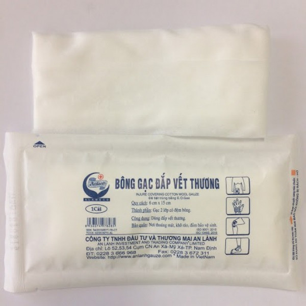 Bông Gạc Đắp Vết Thương 6X15 An Lành (Dài) (Bịch/50 Miếng)