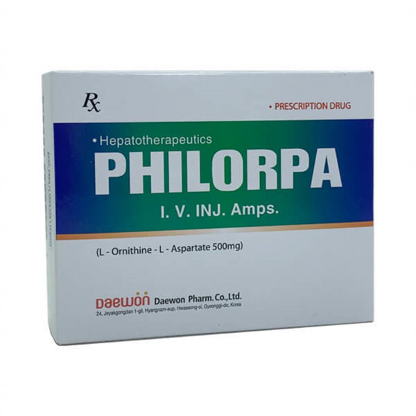 Philorpa 500Mg/5Ml _Daewon Hàn Quốc (H/10 Ống) Thuốc Tiêm Gan