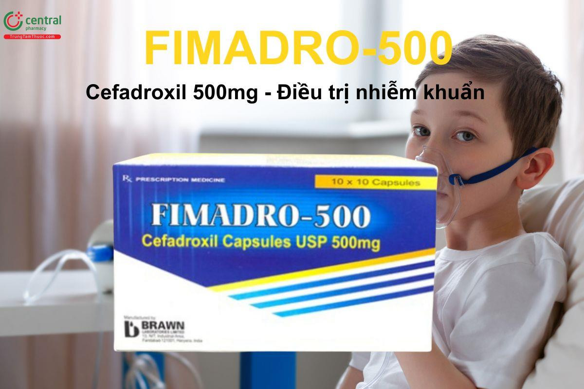 Fimadro 500Mg (Cephadroxil) Bạc _Brawn Ấn (H/100V)