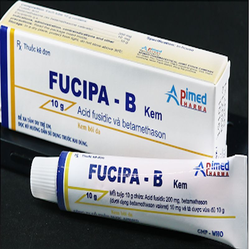 Fucipa-B  (Fusidic Acid và betamethason) Bôi _Apimed (Tuýp15Gram)