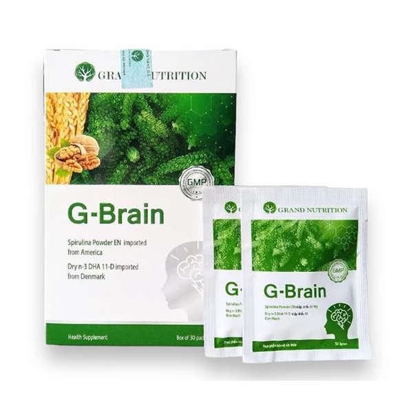G-Brain cốm bổ não (Hộp 30 Gói) Loại Đắt