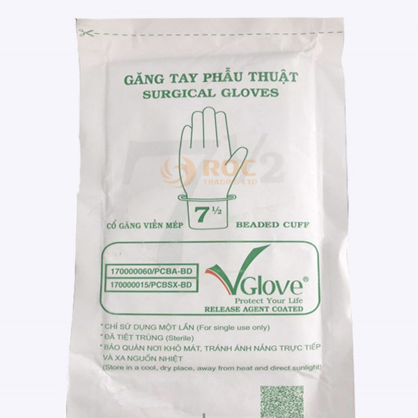 Găng Tay Phẫu Thuật Surgical Gloves Số 7.5 (G/1Đôi)