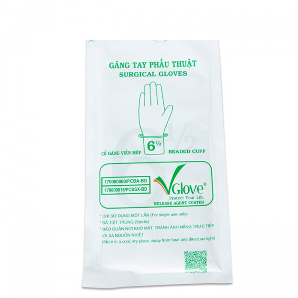 Găng Tay Phẫu Thuật Surgical Gloves Số 6.5 (G/1Đôi)