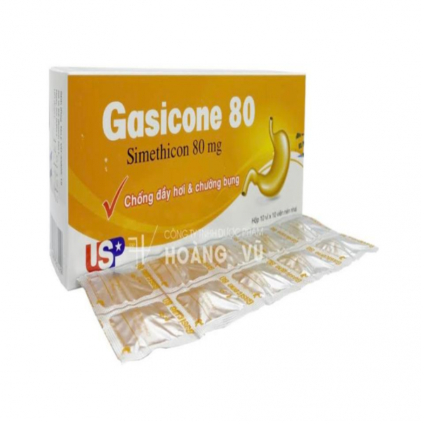 Gasicone Simethicon 80Mg Usp (H100V)