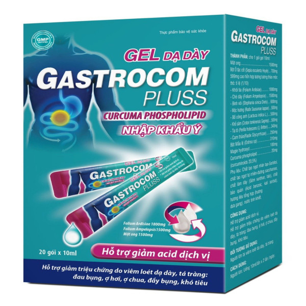 Gastrocom Pluss Hồng _Akopha (H24 Gói Gel)