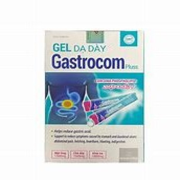 Gel Dạ Dày Gastrocom _ Xanh, Akophar (H24 Gói)