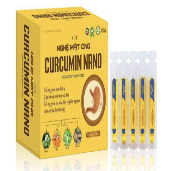 Gel Nghệ Mật Ong Curcumin nano _Ống Vàng (H20 Ống)