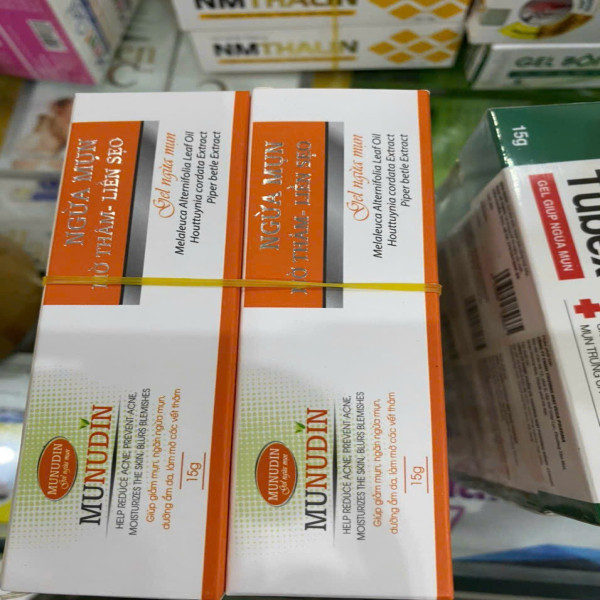 Gel Ngừa Mụn Mờ Thâm Liền Sẹo Munudin (Tuýp15Gram)