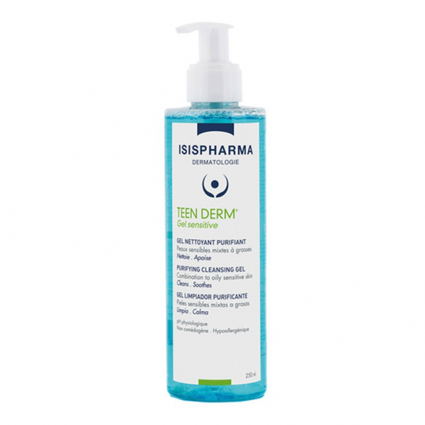 Gel Rửa Mặt Giảm Nhờn Mụn Teen Derm Gel Sensitive (C250Ml)
