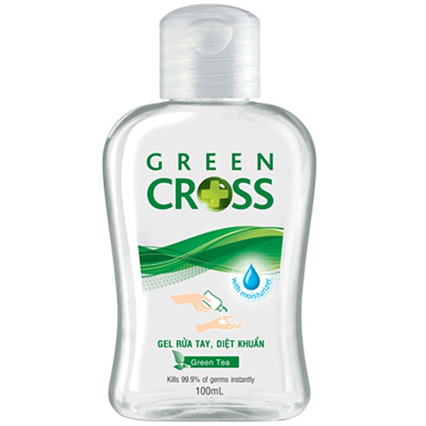 Gel Rửa Tay Green Cross Hương Trà Xanh (C100Ml)