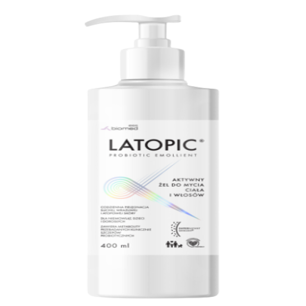 Gel Tắm Gội Latopic Probiotic Emollient Dành Cho Da Kích Ứng (C400Ml)