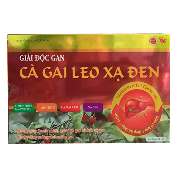 Bổ Gan Giải Độc Gan Cà Gai Leo Xạ Đen (H60V)