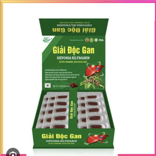 Giải Độc Gan Hevonia Sylimarin _Gỗ Xanh, Wg (Hộp12 Vỉ X 5V) Vỉ