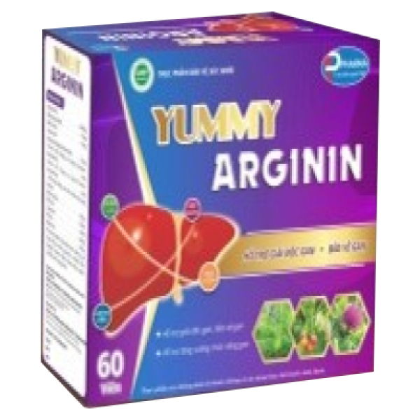 Giải Độc Gan Yummy Arginin 600Mg Tâm Phúc (H60V)