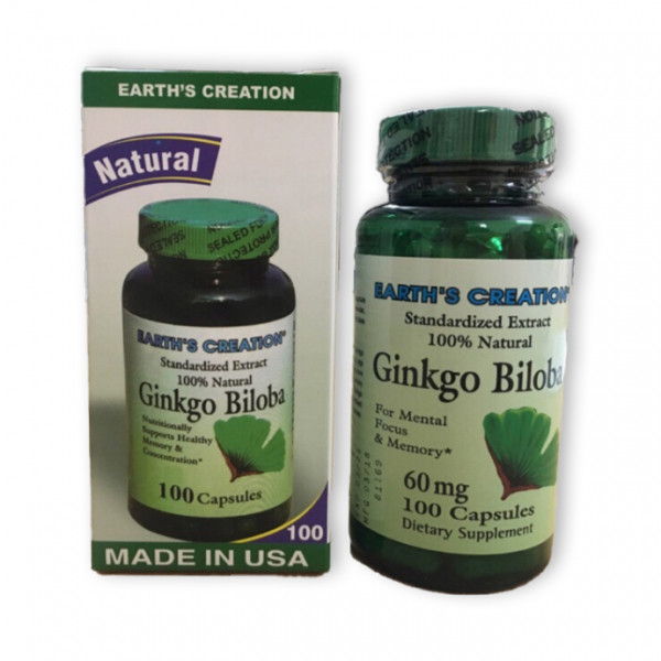 Ginkgo Biloba 60Mg _Mỹ (Lọ100V)