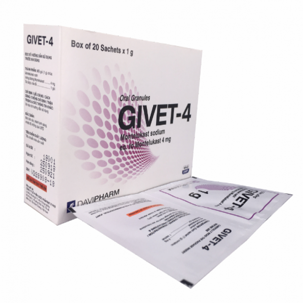 Givet-4 Montelukast 4Mg Davipharm (H20G1Gr)