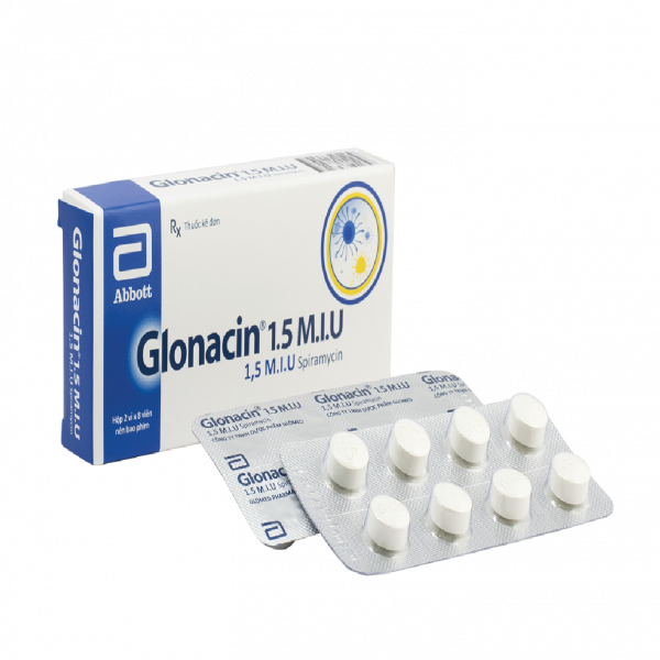 Glonacin Spiramycin 1.5 M.i.u Glomed (H16V)