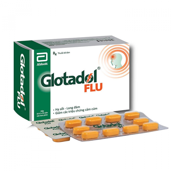 Glotadol Flu - Abbott (10 Vỉ X 10 Viên)