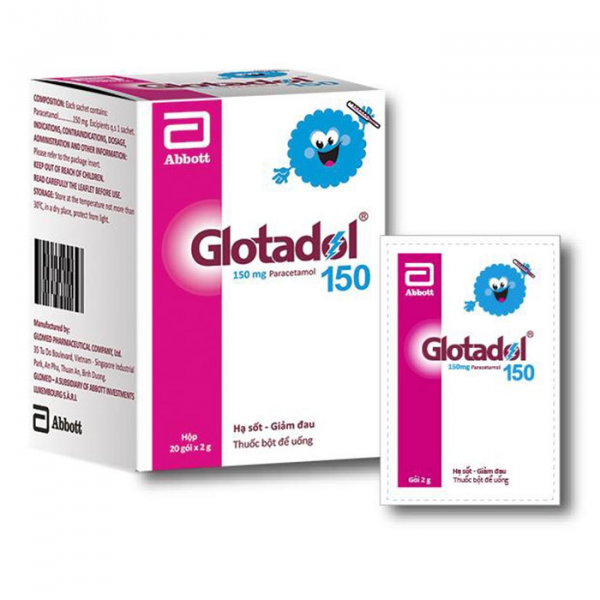 Glotadol Paracetamol 150Mg Abbott (H20Gói2Gr)