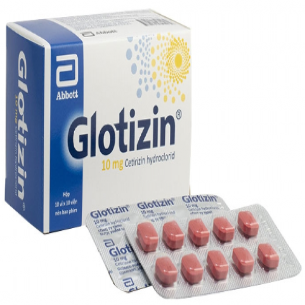 Glotizin 10Mg (Cetirizine) _Abbott Glomed (H10 Vỉ X 10V)