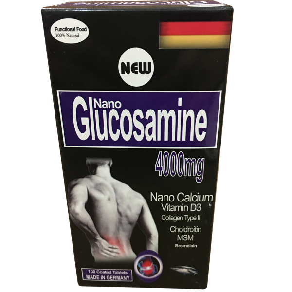 Glucosamin 4000 New _Đức (Lọ100V) Đen