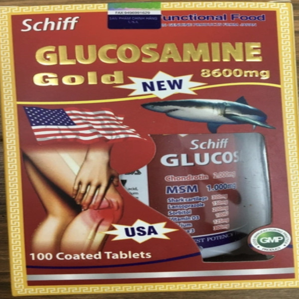 Glucosamin Gold 8600Mg _Đỏ Thường Usa (Lọ100V)