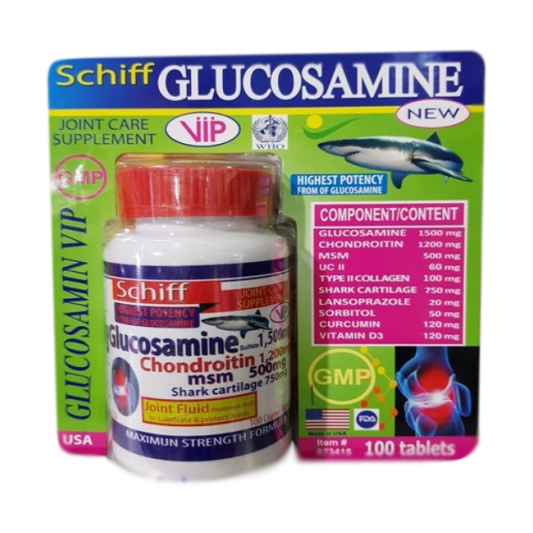Glucosamin Vip Cánh _Mỹ (Lọ100V)