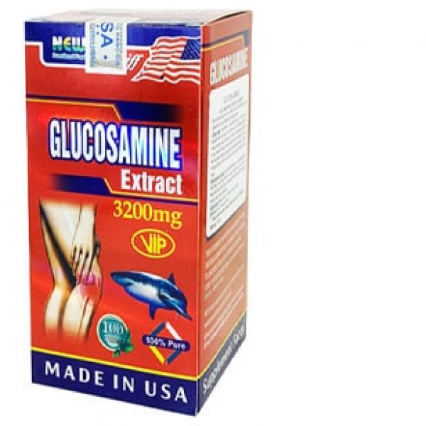 Glucosamine Extract 3200Mg _ Mỹ (Lọ100V) Đỏ