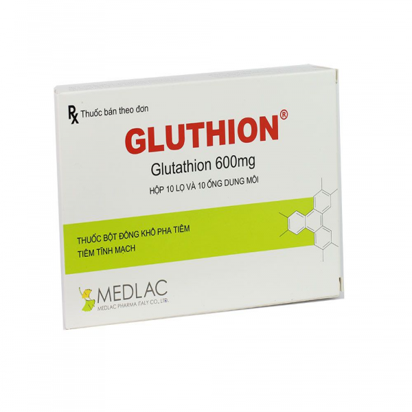 Gluthion Tiêm (Glutathion 600Mg) Injection _Medlac (H10Lọ10Ml)