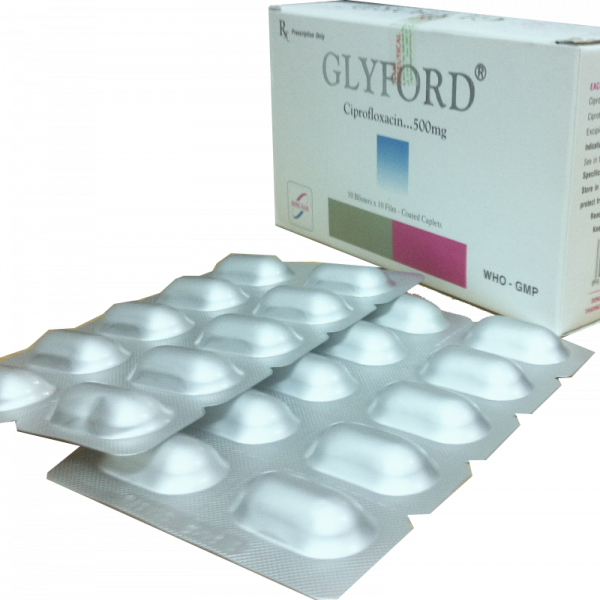 Glyford (ciprofloxacin 500Mg) Đông Nam (H100V)