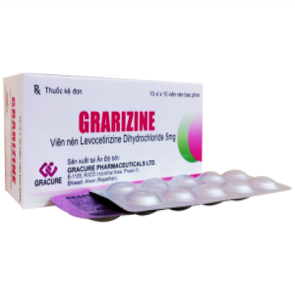 Grarizine (Levocetirizine 5Mg) _Gracure Ấn (H100V)